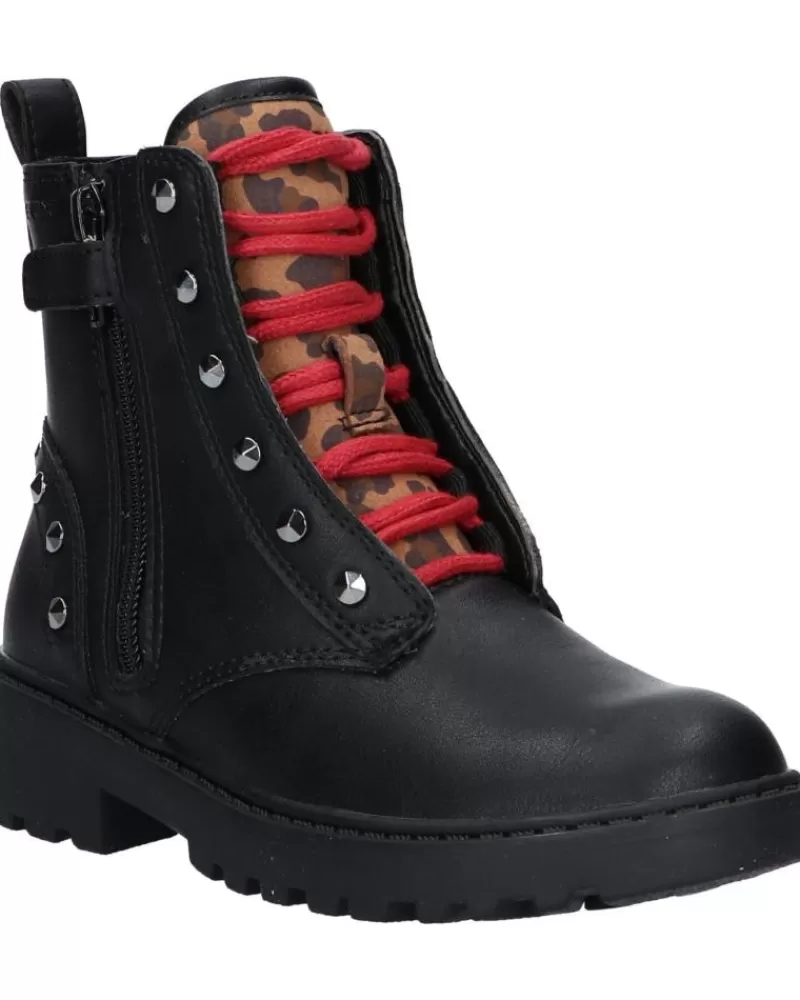 Girl GEOX Mid Boots-Girl Mid Boots J1620B 000Bc J Casey C9Bt6 Black-Whisky