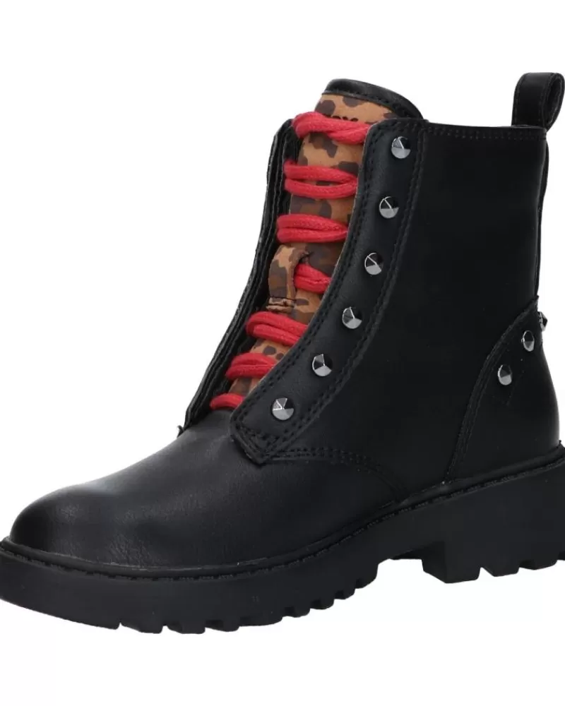Girl GEOX Mid Boots-Girl Mid Boots J1620B 000Bc J Casey C9Bt6 Black-Whisky