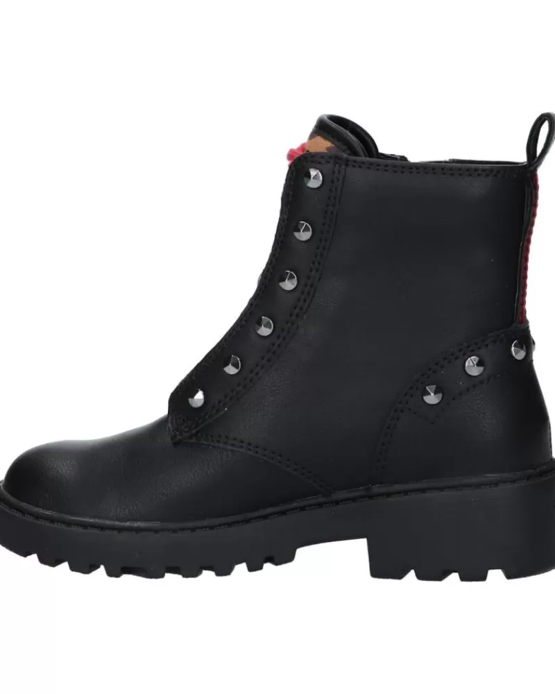 Girl GEOX Mid Boots-Girl Mid Boots J1620B 000Bc J Casey C9Bt6 Black-Whisky