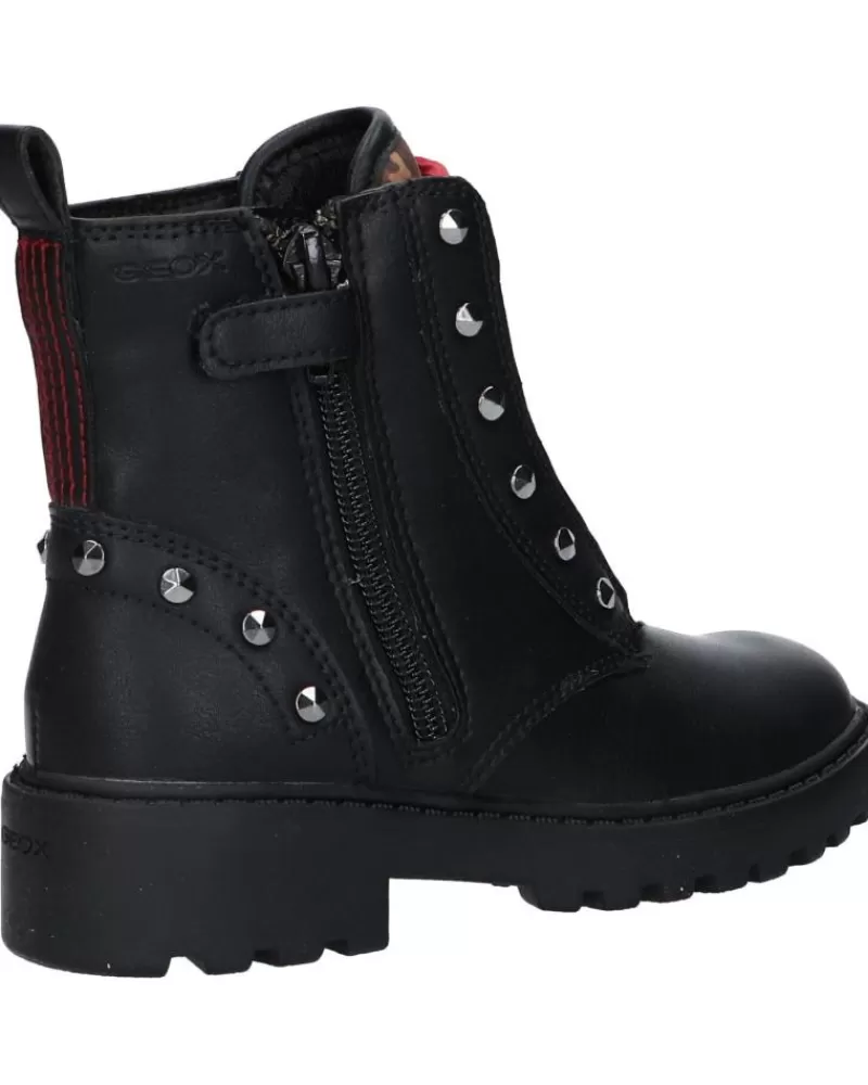 Girl GEOX Mid Boots-Girl Mid Boots J1620B 000Bc J Casey C9Bt6 Black-Whisky