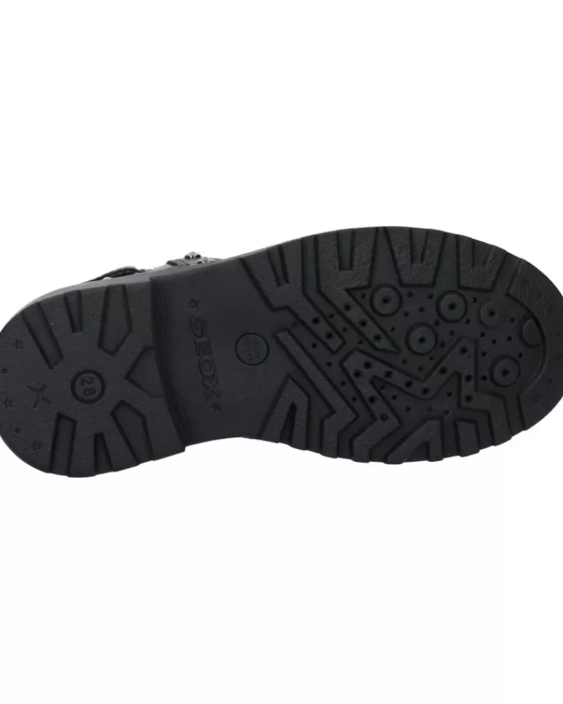 Girl GEOX Mid Boots-Girl Mid Boots J1620B 000Bc J Casey C9Bt6 Black-Whisky