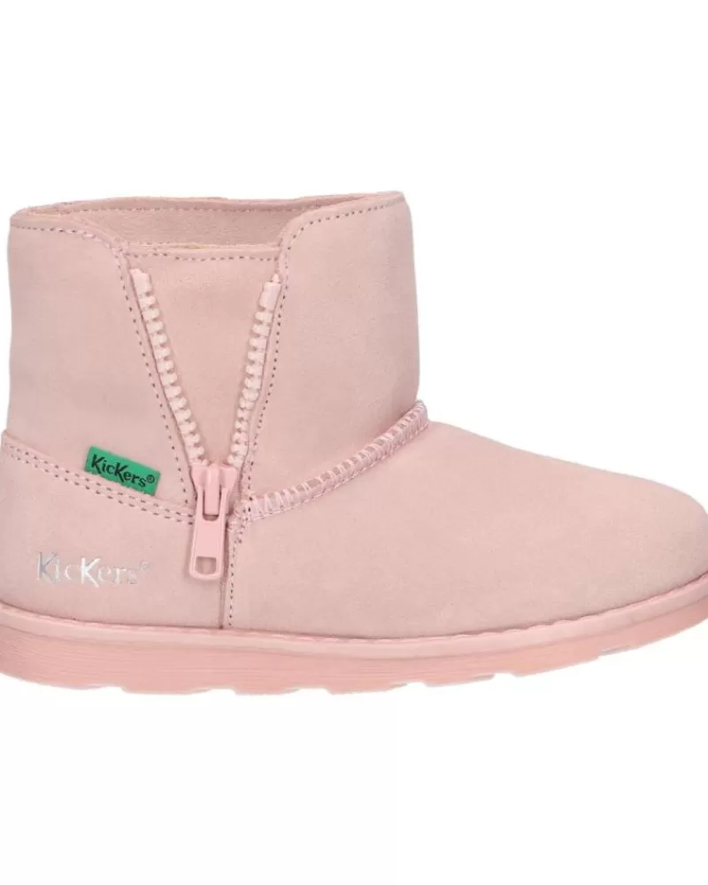 Girl KICKERS Mid Boots-Girl Mid Boots 884390-30 Aldiza 13 Rose