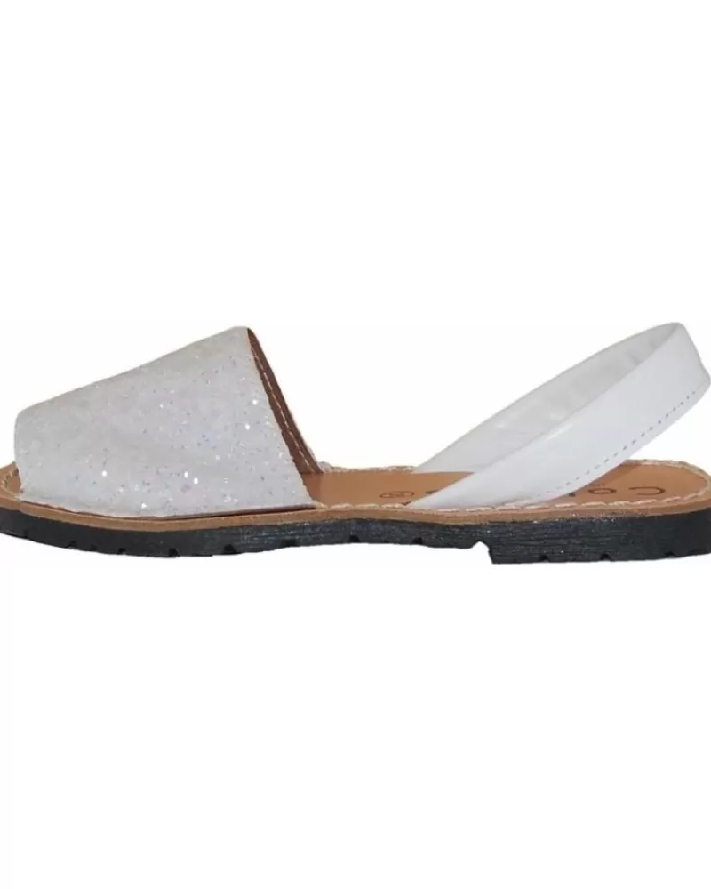 Girl COLORES Sandals-Girl Sandals Sandalias 201 G Blanco