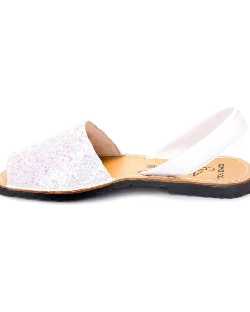 Girl COLORES Sandals-Girl Sandals Sandalias 201 G Blanco