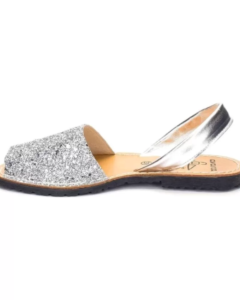 Girl COLORES Sandals-Girl Sandals Sandalias 201 G Metalico