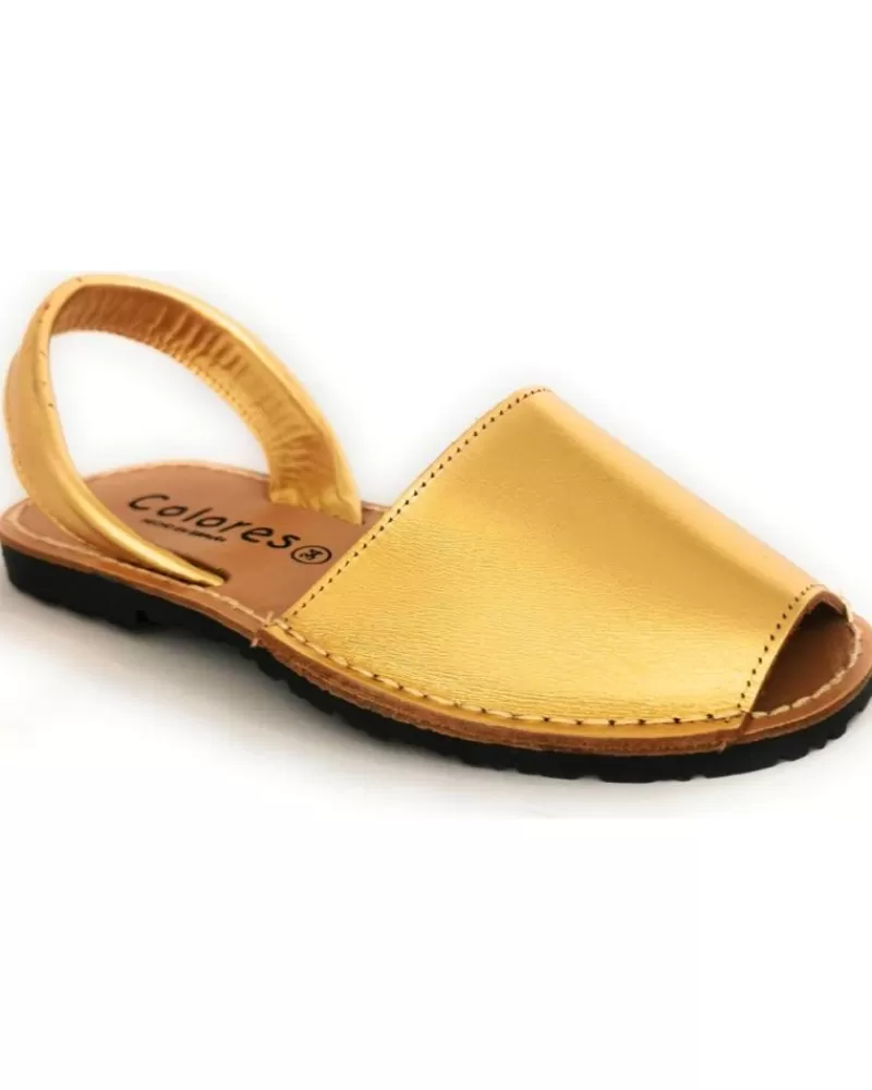 Girl COLORES Sandals-Girl Sandals Sandalias 201 Gold