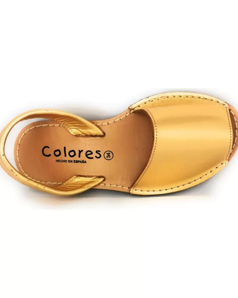 Girl COLORES Sandals-Girl Sandals Sandalias 201 Gold