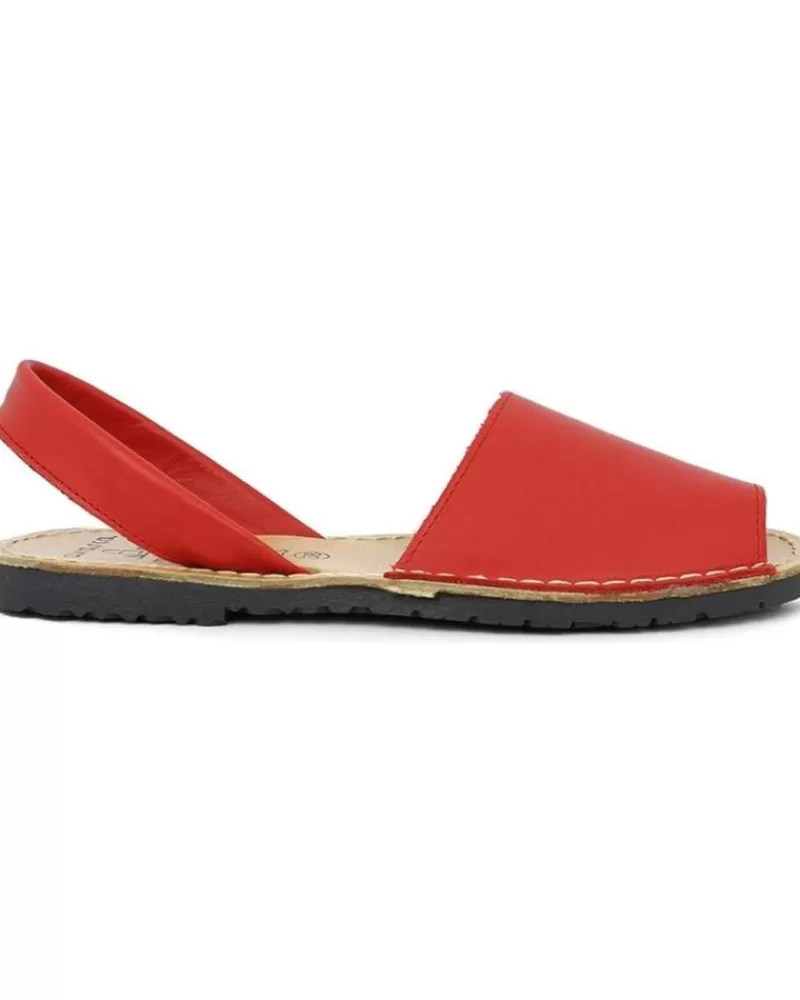 Girl COLORES Sandals-Girl Sandals Sandalias 201 Rojo