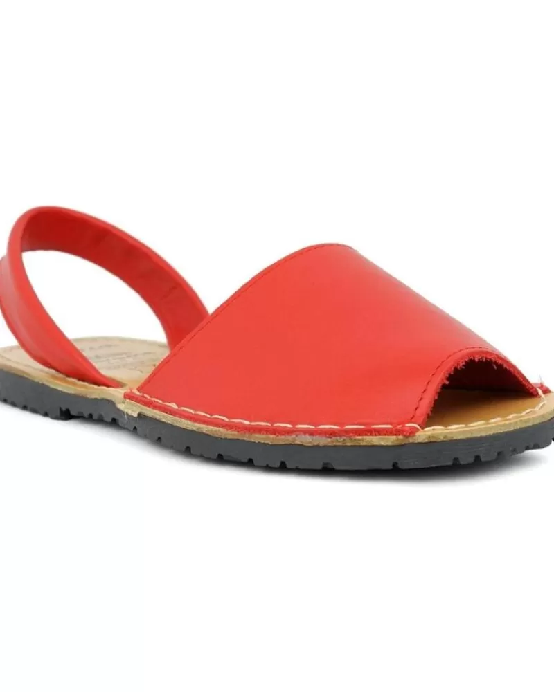 Girl COLORES Sandals-Girl Sandals Sandalias 201 Rojo