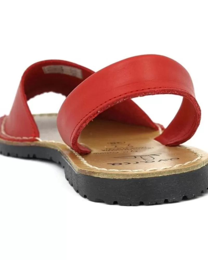 Girl COLORES Sandals-Girl Sandals Sandalias 201 Rojo