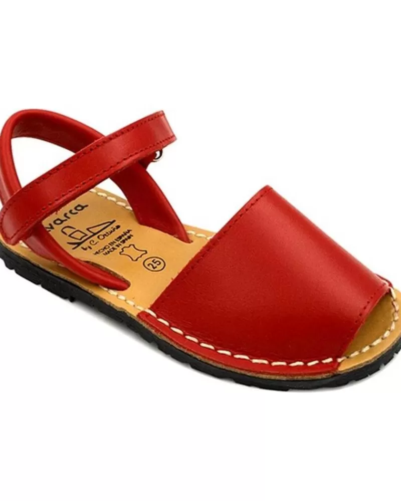 Girl COLORES Sandals-Girl Sandals Sandalias 207 Rojo