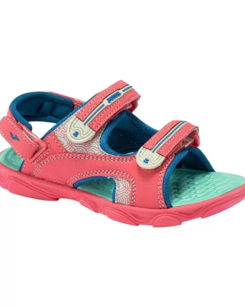 Girl JOMA Flip Flops-Girl Sandals Sandalias -Turquesa Ocean Jr2307V Rosa