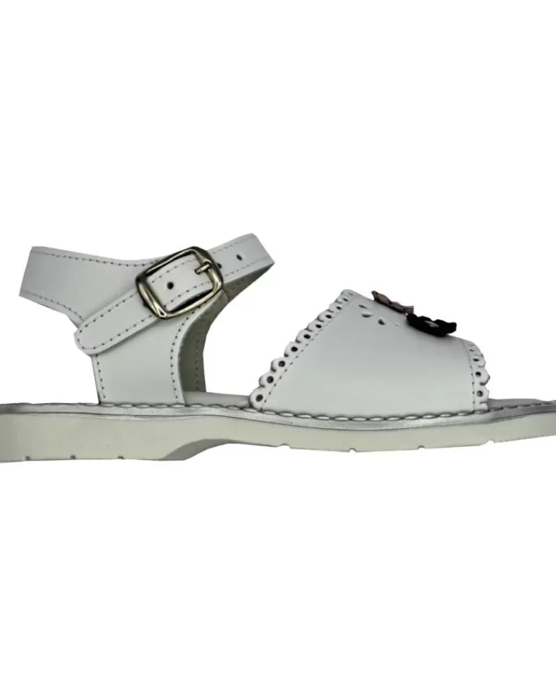 Girl OTRAS MARCAS Sandals-Girl Sandals Sandalia Nina Piel Blanco