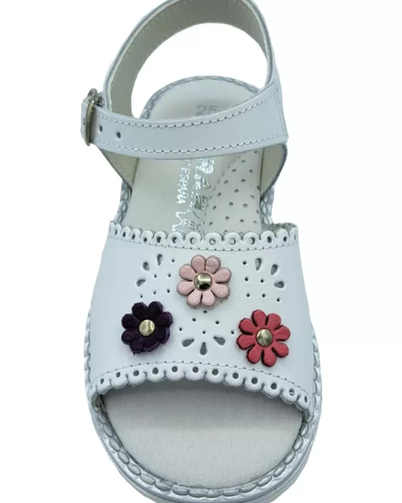 Girl OTRAS MARCAS Sandals-Girl Sandals Sandalia Nina Piel Blanco
