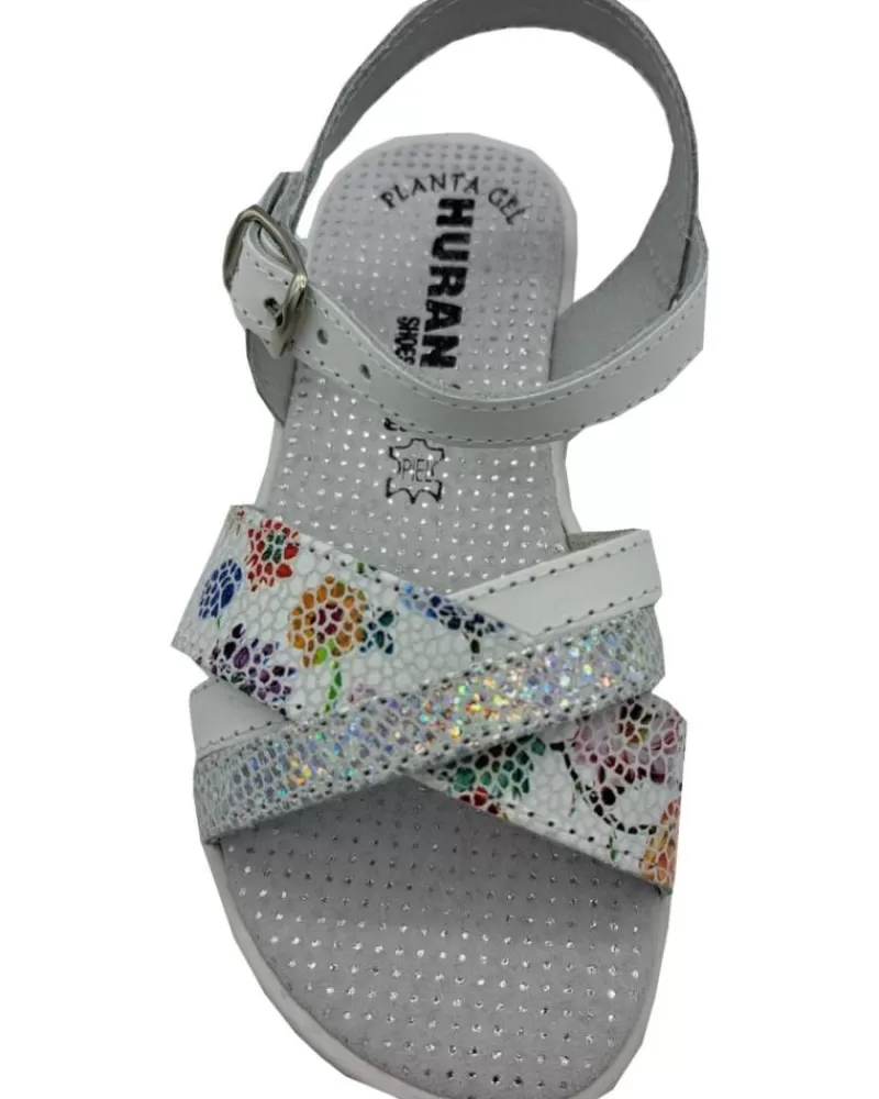 Girl OTRAS MARCAS Sandals-Girl Sandals Sandalia Nina Piel Blanco