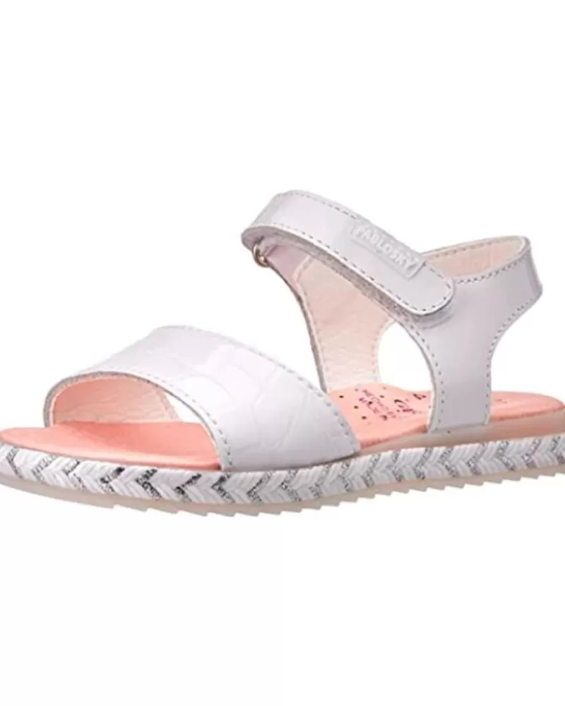 Girl PABLOSKY Sandals-Girl Sandals Sandalia Charol Blanco