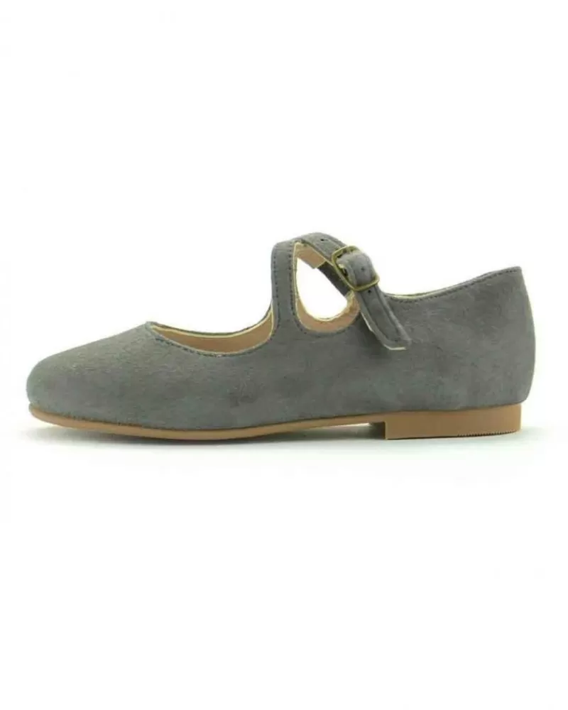 Girl RUTH Sandals-Girl Sandals Mercedes Tira Empeine Ante Gris