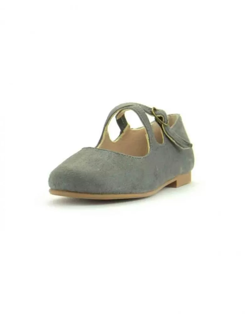 Girl RUTH Sandals-Girl Sandals Mercedes Tira Empeine Ante Gris