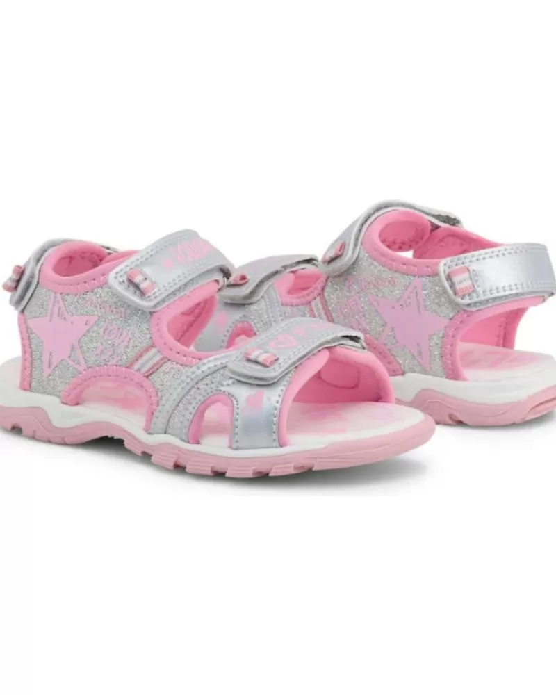 Girl SHONE Sandals-Girl Sandals - 6015-025 Grey
