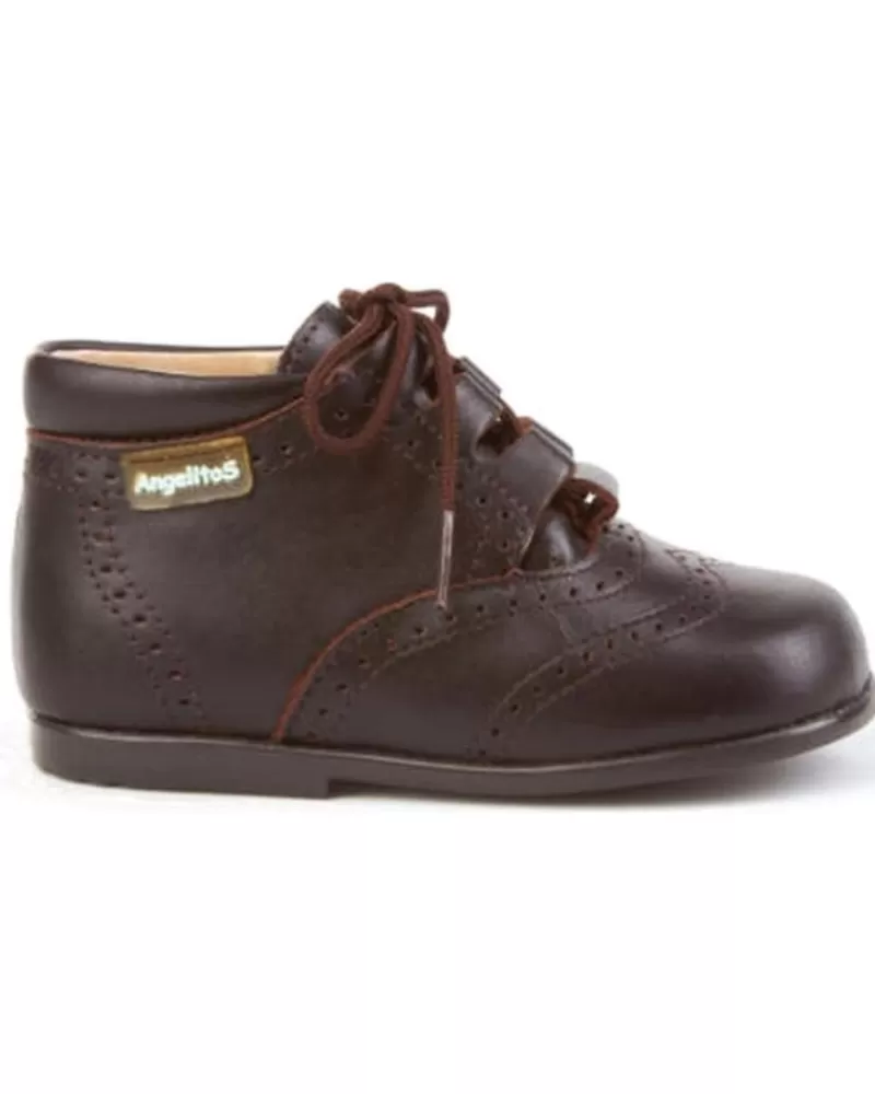 Girl ANGELITOS Shoes-Girl Shoes Botas 627 Marron