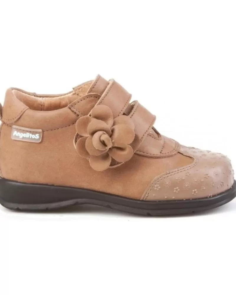 Girl ANGELITOS Shoes-Girl Shoes Botas 654 Marron