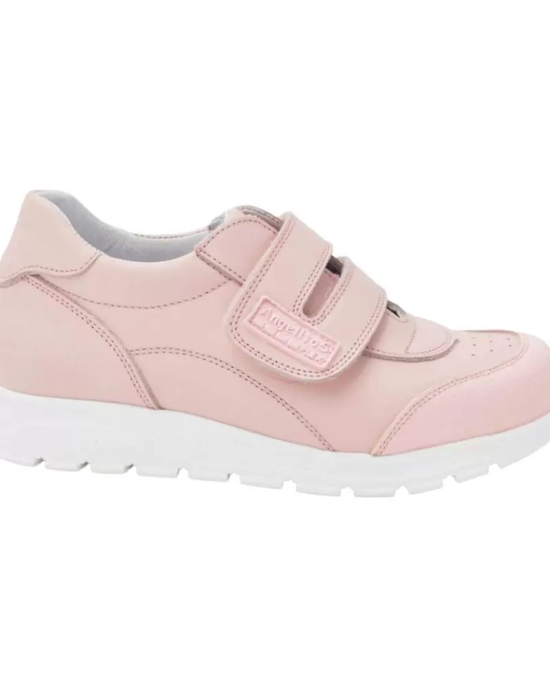 Girl ANGELITOS Shoes-Girl Shoes Deportivo Escolar Piel 903 Rosa