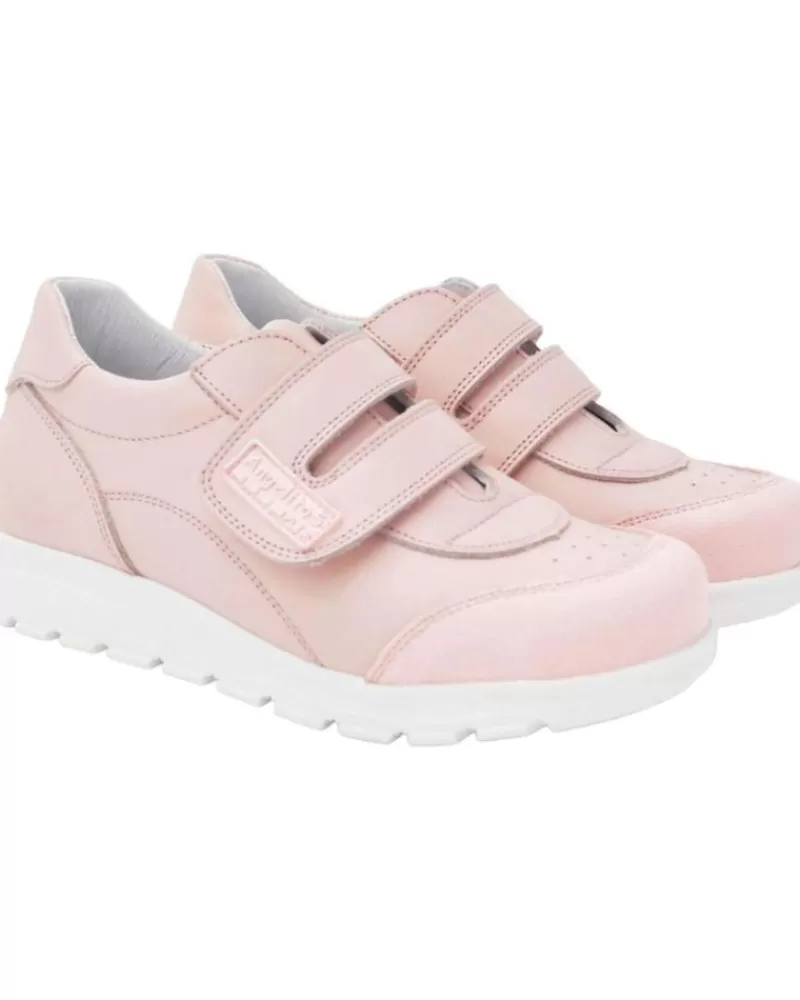 Girl ANGELITOS Shoes-Girl Shoes Deportivo Escolar Piel 903 Rosa