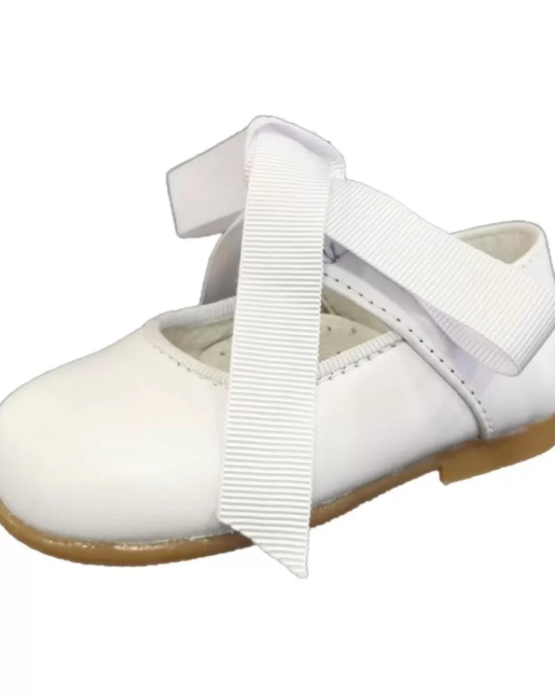 Girl CRIOS Shoes-Girl Shoes 43-14 Mercedes Con Lazo Blanco