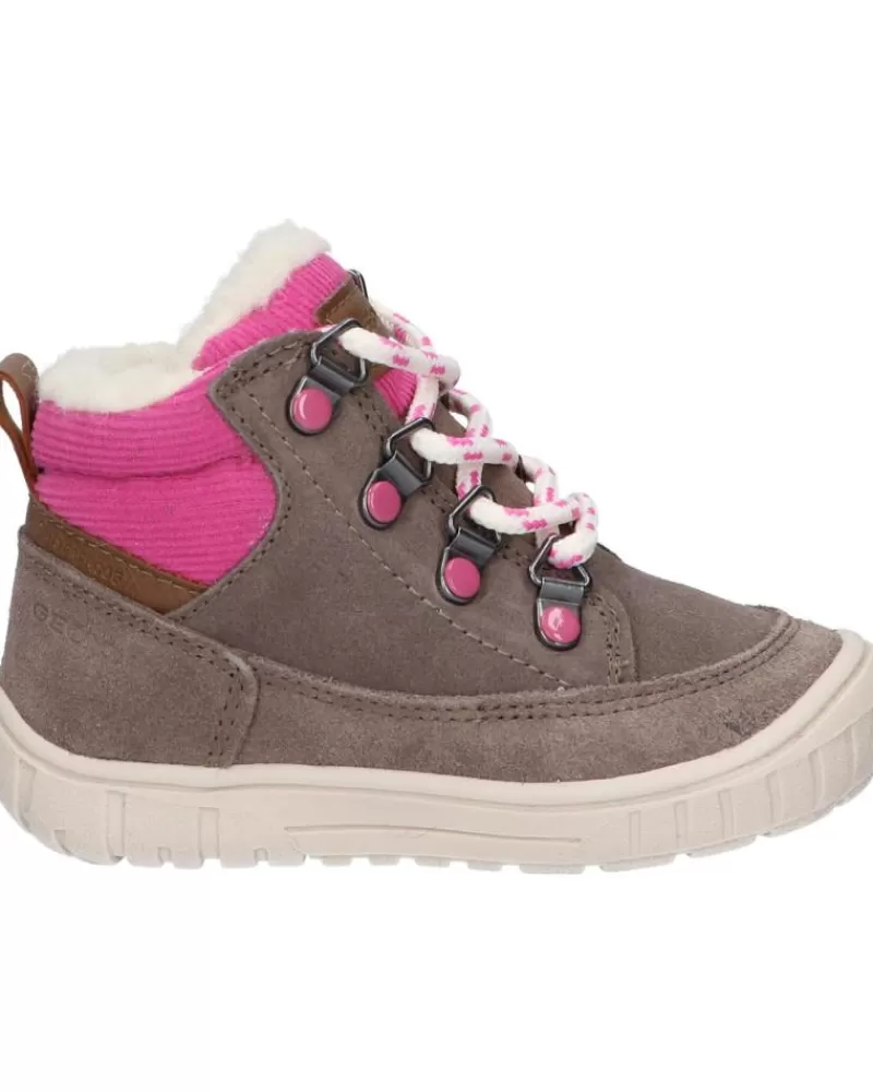 Girl GEOX Mid Boots-Girl Shoes B162La 00022 B Omar Girl Wpf C9006 Smoke Grey