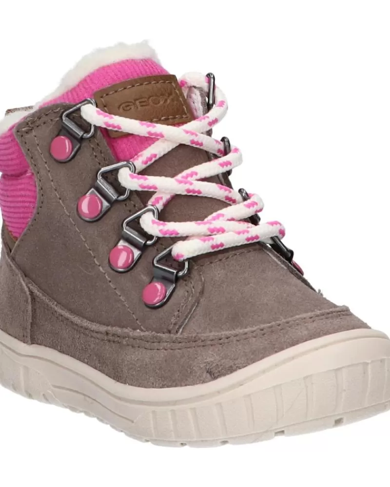 Girl GEOX Mid Boots-Girl Shoes B162La 00022 B Omar Girl Wpf C9006 Smoke Grey