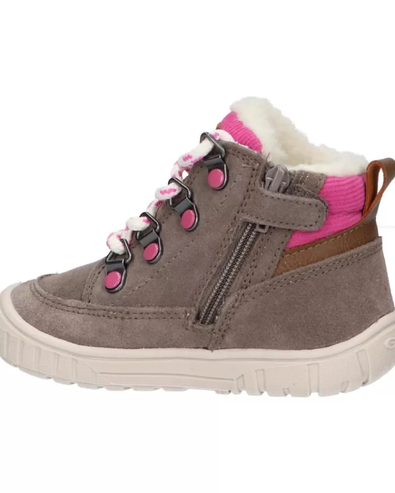 Girl GEOX Mid Boots-Girl Shoes B162La 00022 B Omar Girl Wpf C9006 Smoke Grey