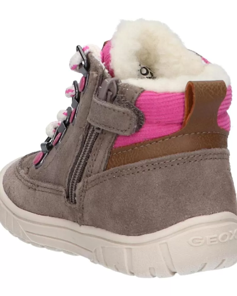 Girl GEOX Mid Boots-Girl Shoes B162La 00022 B Omar Girl Wpf C9006 Smoke Grey