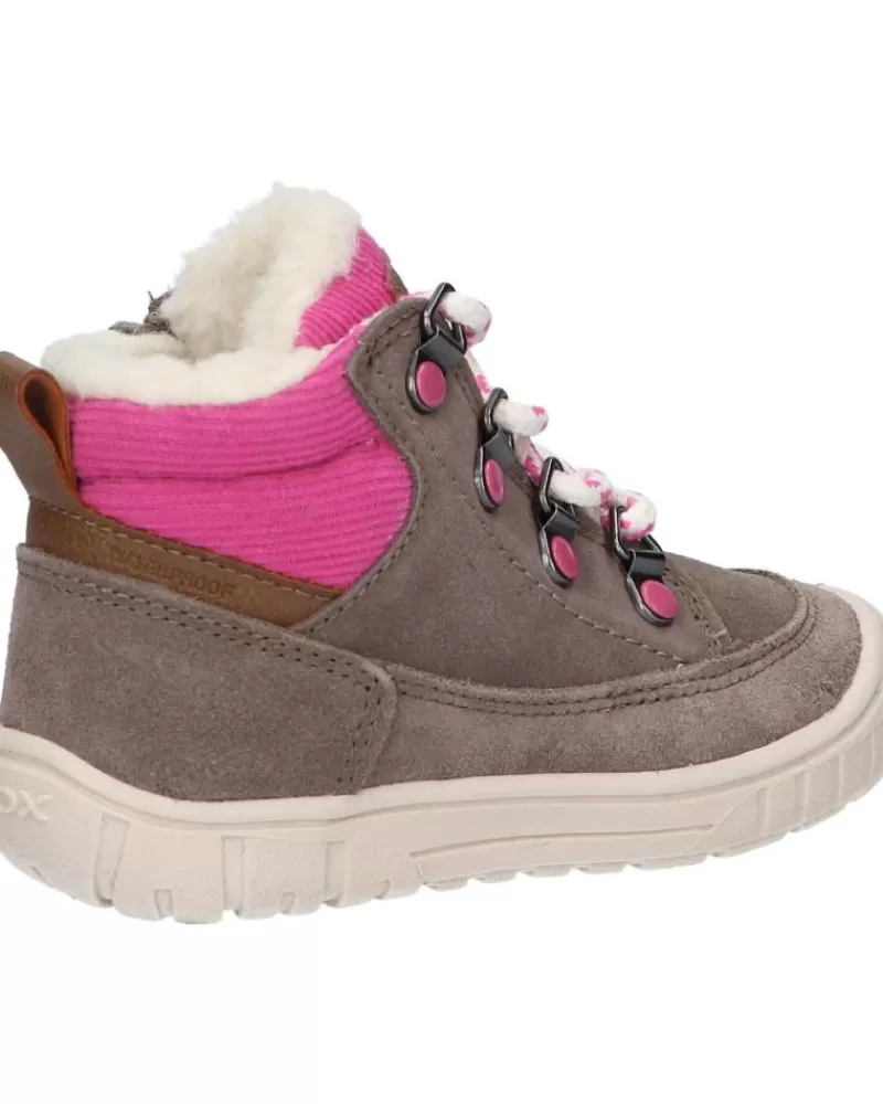 Girl GEOX Mid Boots-Girl Shoes B162La 00022 B Omar Girl Wpf C9006 Smoke Grey