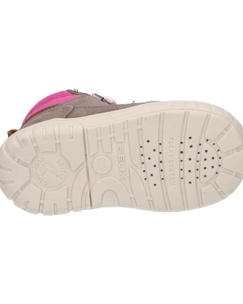 Girl GEOX Mid Boots-Girl Shoes B162La 00022 B Omar Girl Wpf C9006 Smoke Grey