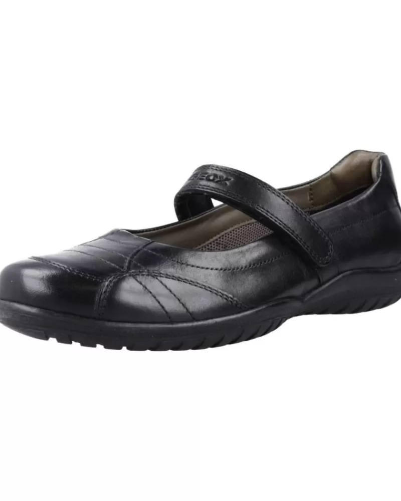 Girl GEOX Shoes-Girl Shoes Jr Shadow Negro