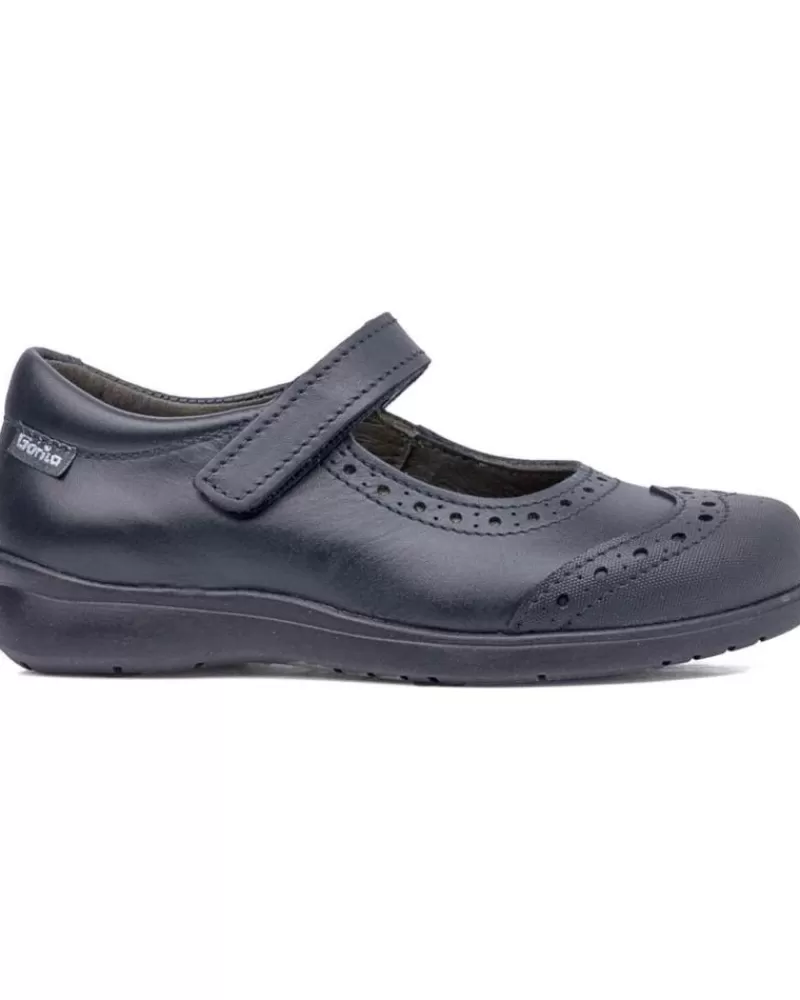 Girl GORILA Shoes-Girl Shoes Merceditas Colegial 30204 Pencil Azul Marino