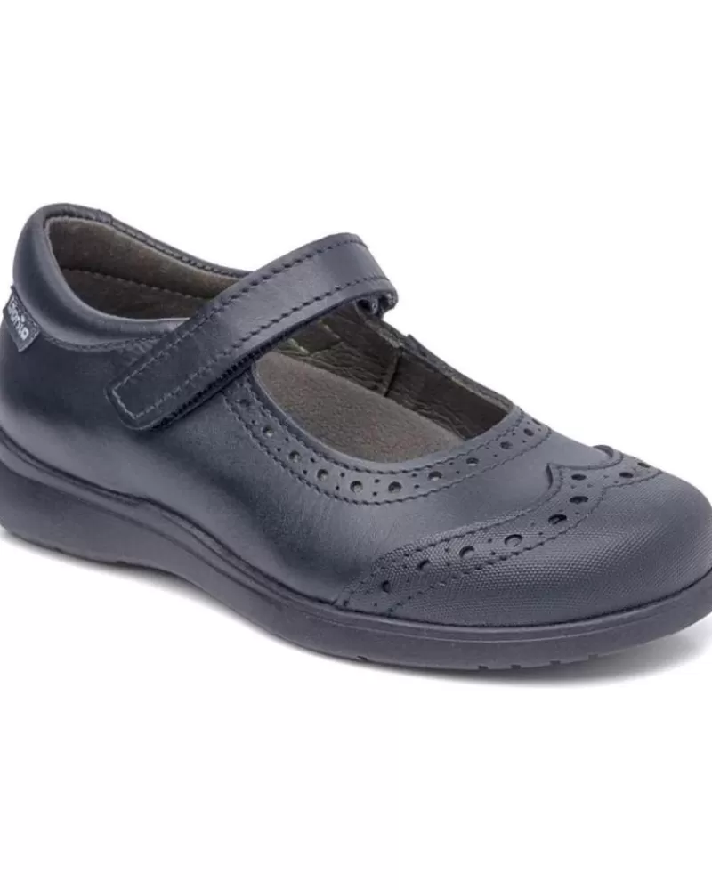 Girl GORILA Shoes-Girl Shoes Merceditas Colegial 30204 Pencil Azul Marino