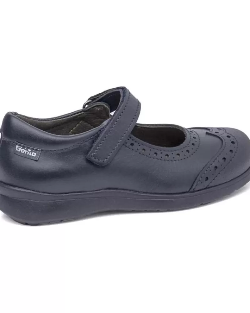 Girl GORILA Shoes-Girl Shoes Merceditas Colegial 30204 Pencil Azul Marino
