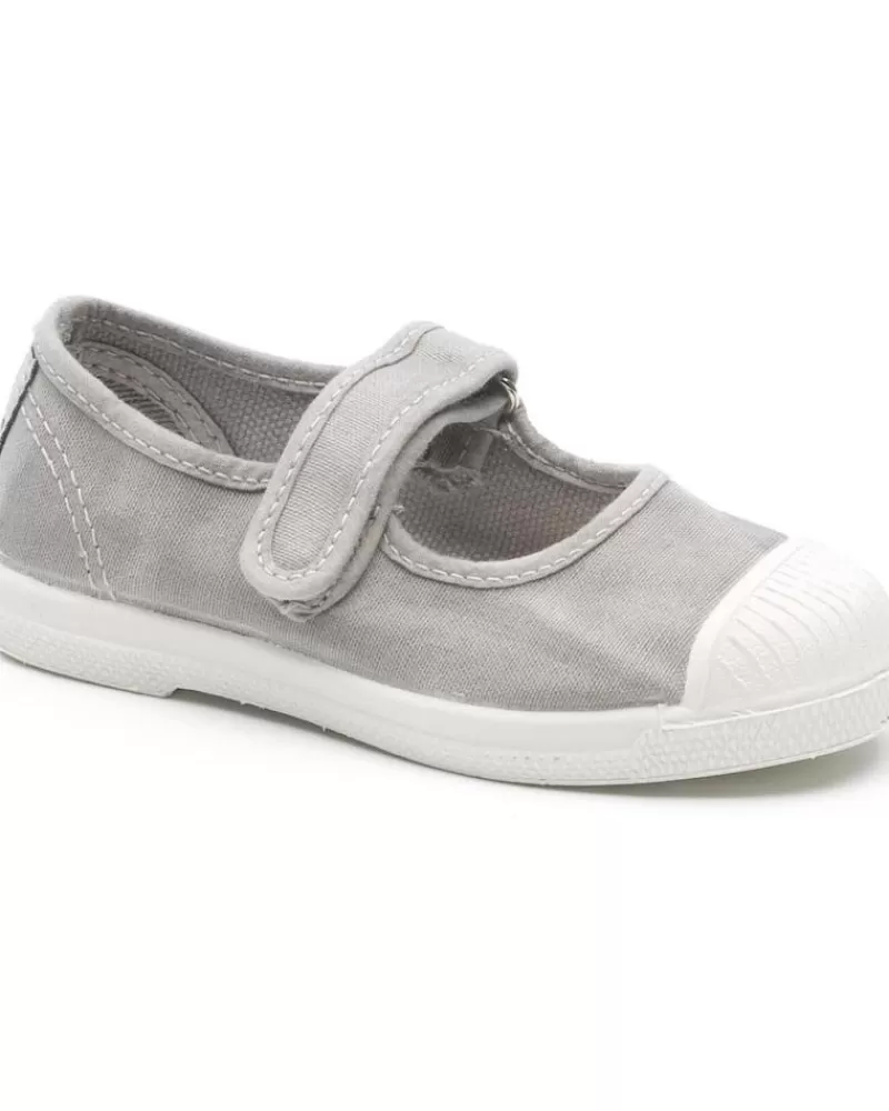Girl NATURAL WORLD Flat Shoes-Girl Shoes 476E N - 48 Old Cebosa Mercedes Enzimat Gris Claro