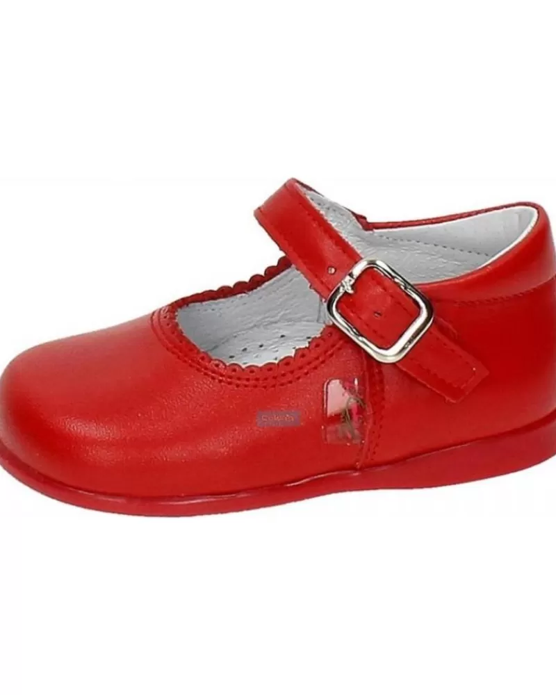 Girl OTRAS MARCAS Shoes-Girl Shoes Bambinelli 457 Merceditas Charol Con Hebilla Rojo