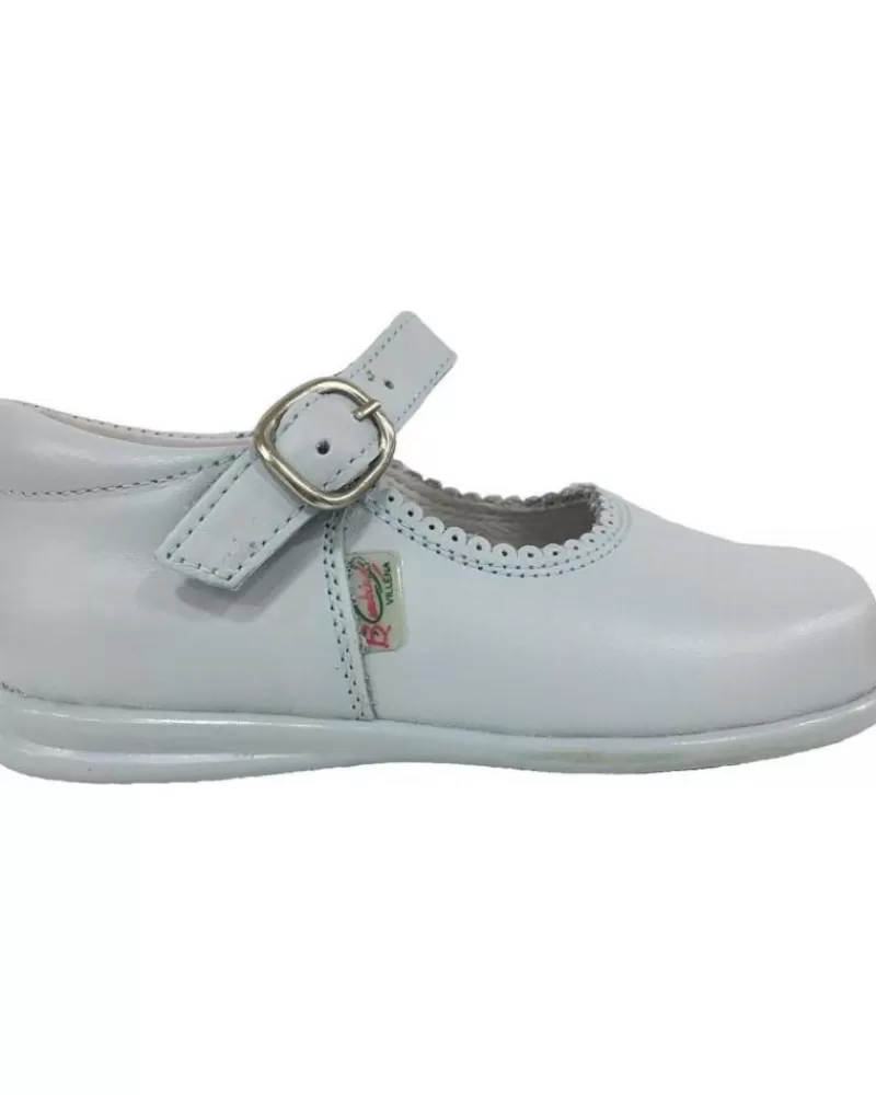 Girl OTRAS MARCAS Shoes-Girl Shoes Bambinelli 457 Merceditas Piel Con Hebilla Azul