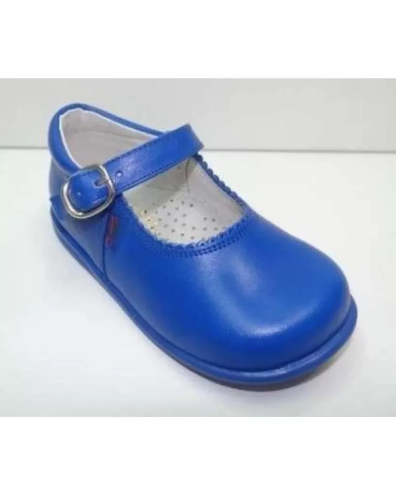 Girl OTRAS MARCAS Shoes-Girl Shoes Bambinelli 457 Merceditas Piel Con Hebilla Azul