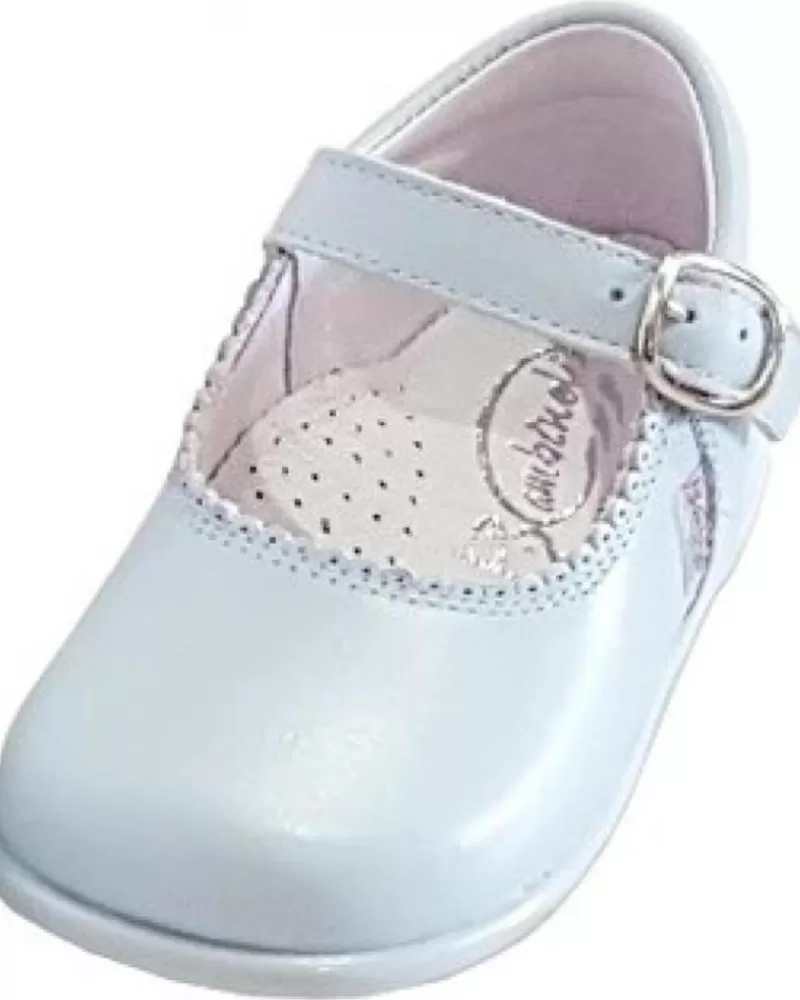 Girl OTRAS MARCAS Shoes-Girl Shoes Bambinelli 457 Merceditas Piel Con Hebilla Azul