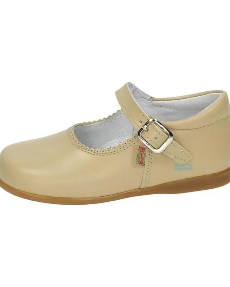 Girl OTRAS MARCAS Shoes-Girl Shoes Bambinelli 457 Merceditas Piel Con Hebilla Marron
