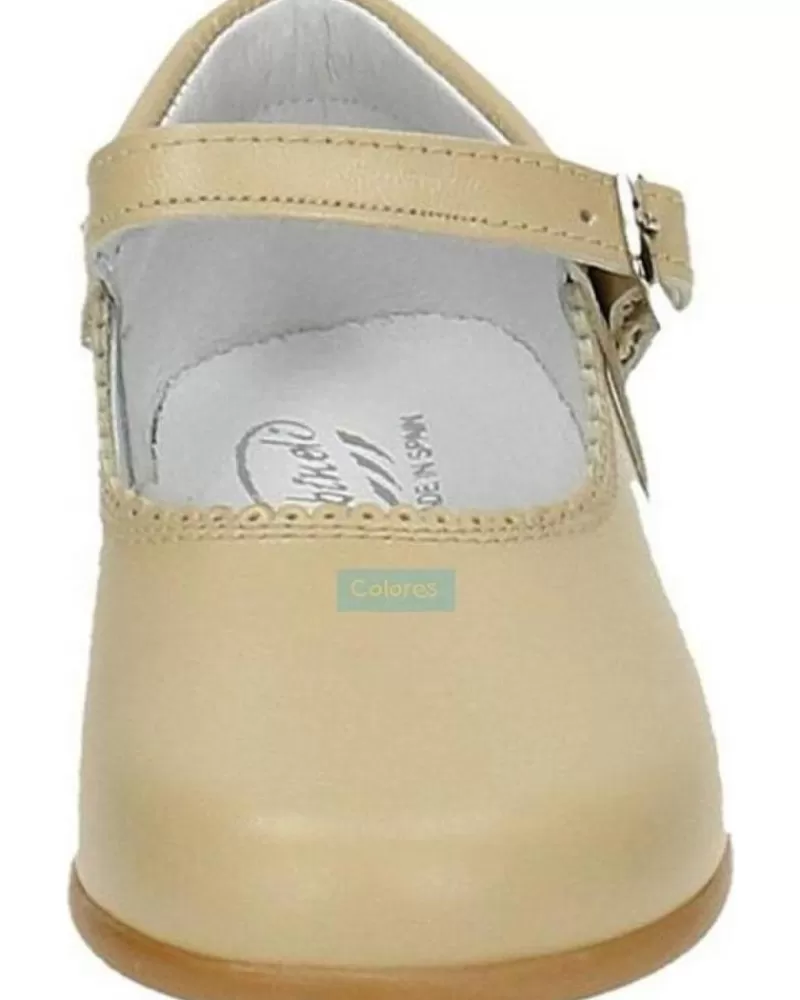 Girl OTRAS MARCAS Shoes-Girl Shoes Bambinelli 457 Merceditas Piel Con Hebilla Marron