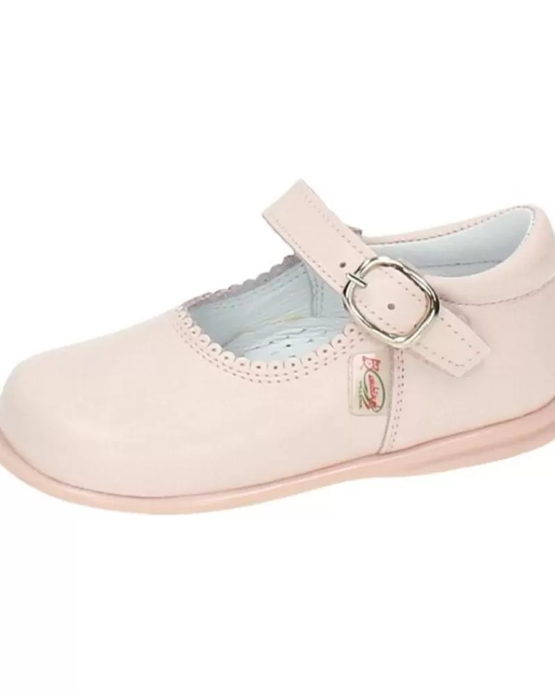Girl OTRAS MARCAS Shoes-Girl Shoes Bambinelli 457 Merceditas Piel Con Hebilla Rosa