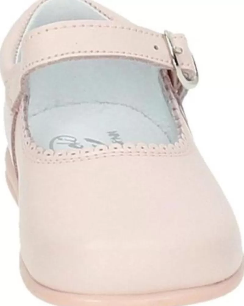 Girl OTRAS MARCAS Shoes-Girl Shoes Bambinelli 457 Merceditas Piel Con Hebilla Rosa