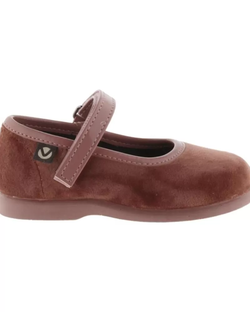 Girl VICTORIA Flat Shoes-Girl Shoes Merceditas Nude