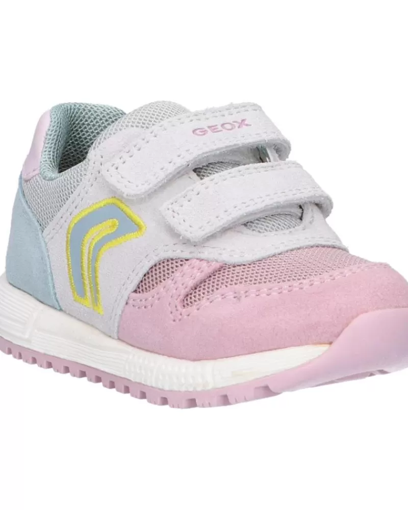 Girl GEOX Sports Shoes-Girl Trainers B023Za 02214 B Alben Girl C0674 White-Rose