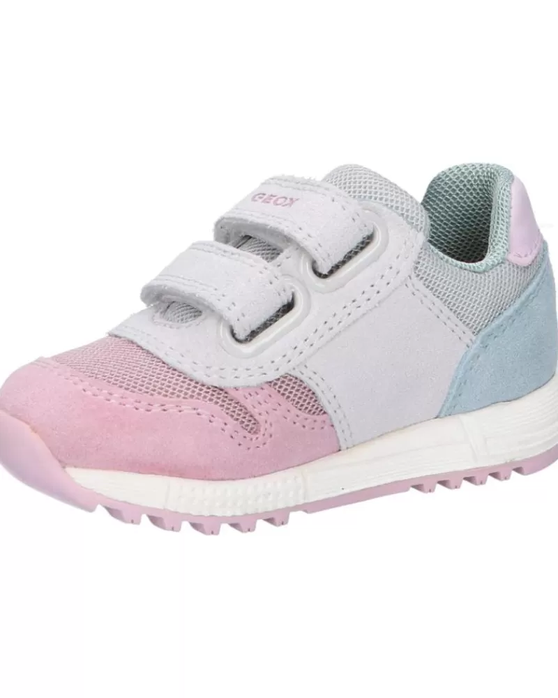Girl GEOX Sports Shoes-Girl Trainers B023Za 02214 B Alben Girl C0674 White-Rose